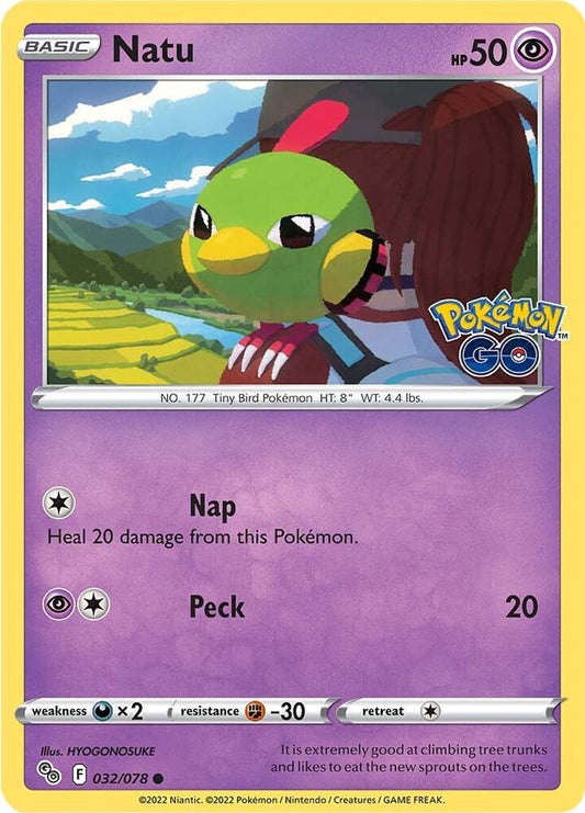 Pokemon Natu 32/78 Pokémon GO