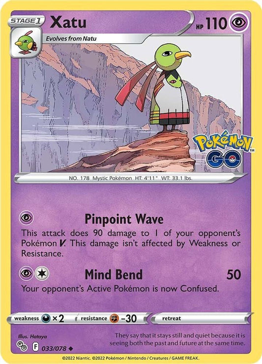Pokemon Xatu 33/78 Pokémon GO