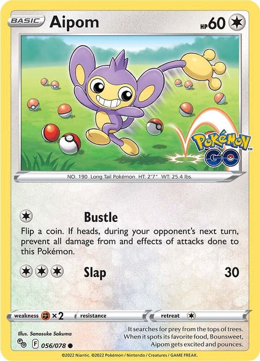 Pokemon Aipom 56/78 Pokémon GO