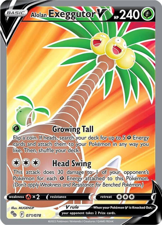 Pokemon Alolan Exeggutor V 71/78 Pokémon GO