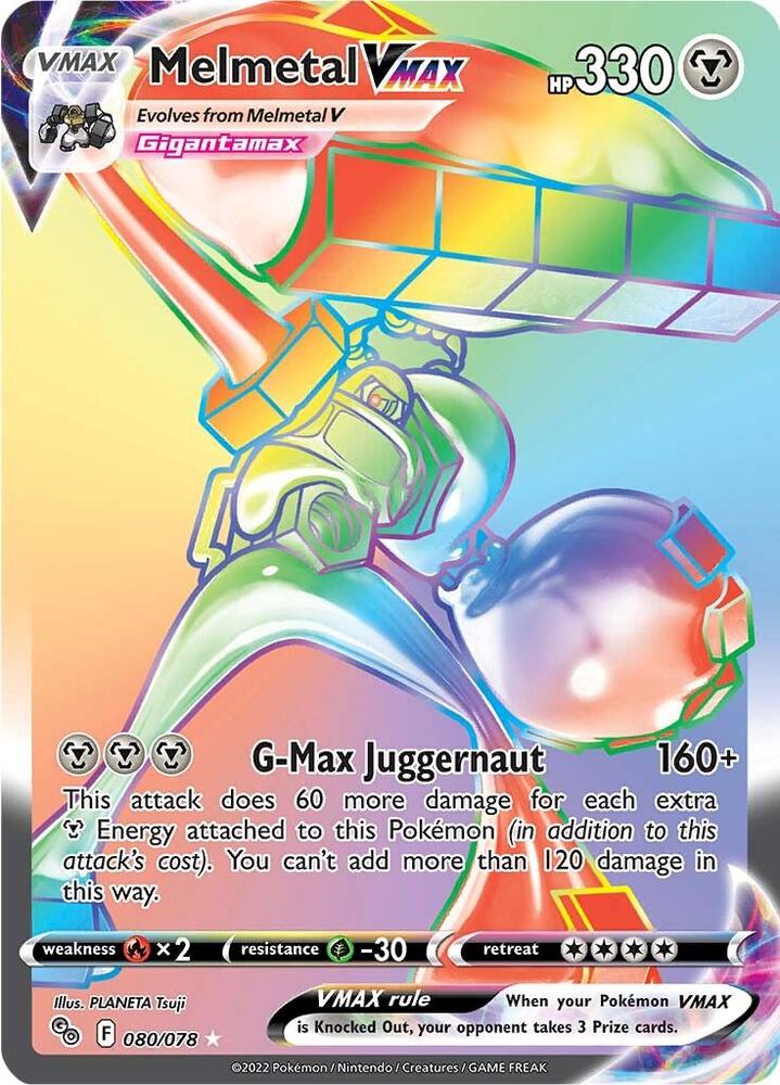 Pokemon Melmetal VMAX 80/78 Pokémon GO