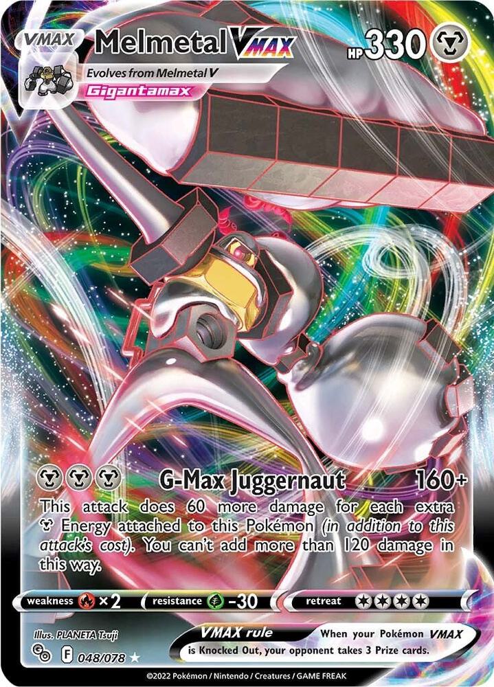 Pokemon Melmetal VMAX 48/78 Pokémon GO