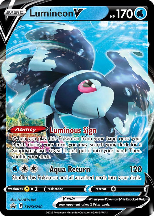 Pokemon Lumineon V SWSH250 SWSH Black Star Promos