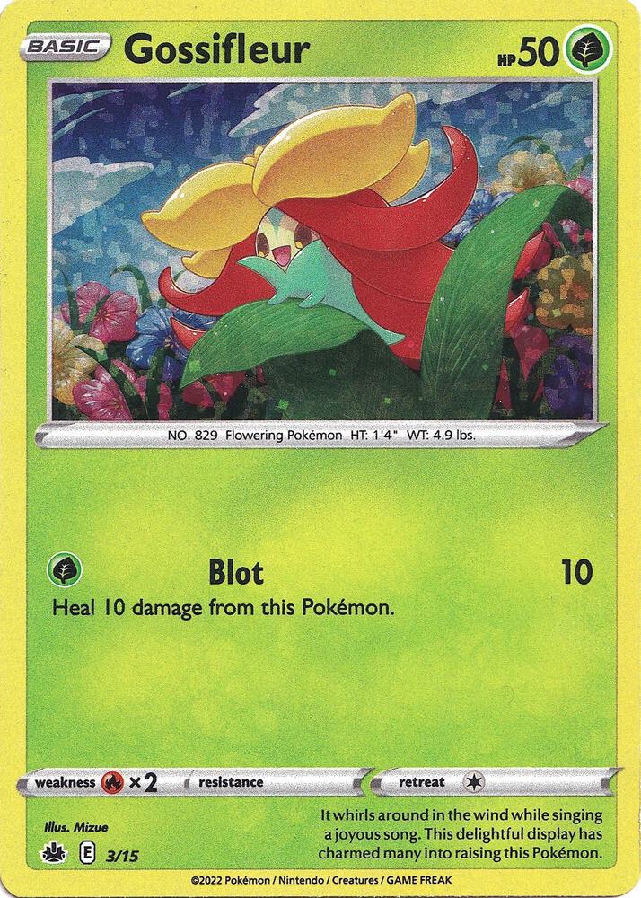 Pokemon Gossifleur 3/15 McDonald's Collection 2022