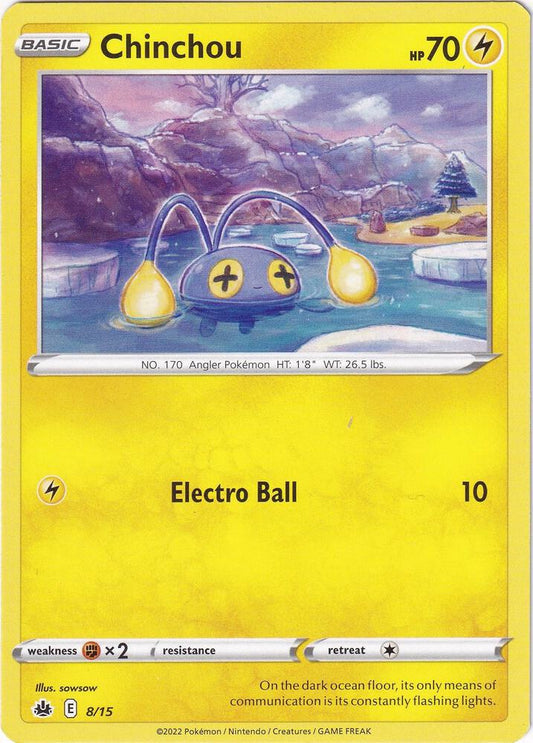 Pokemon Chinchou 8/15 McDonald's Collection 2022