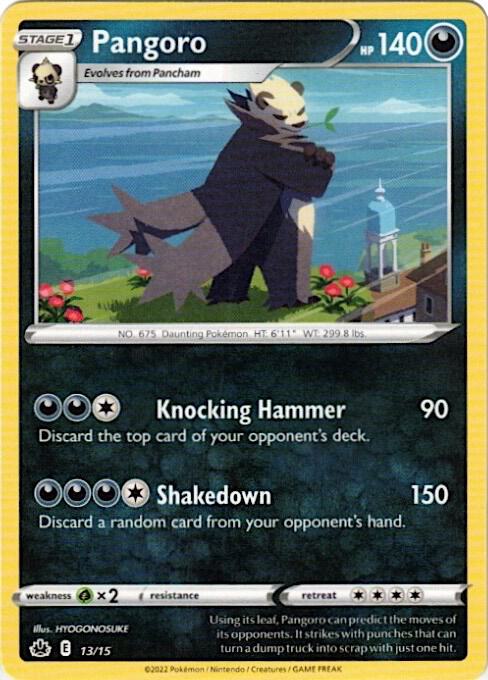 Pokemon Pangoro 13/15 McDonald's Collection 2022
