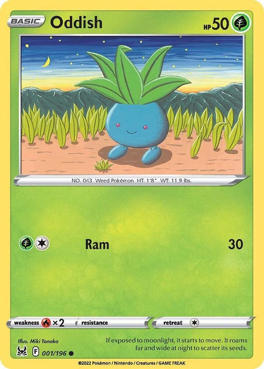 Pokemon Oddish 1/196 Lost Origin