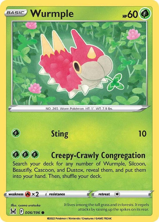 Pokemon Wurmple 6/196 Lost Origin