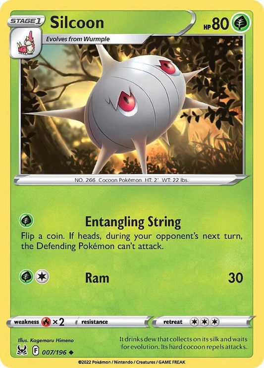 Pokemon Silcoon 7/196 Lost Origin