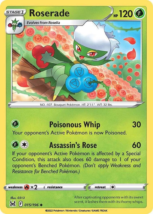 Pokemon Roserade 15/196 Lost Origin