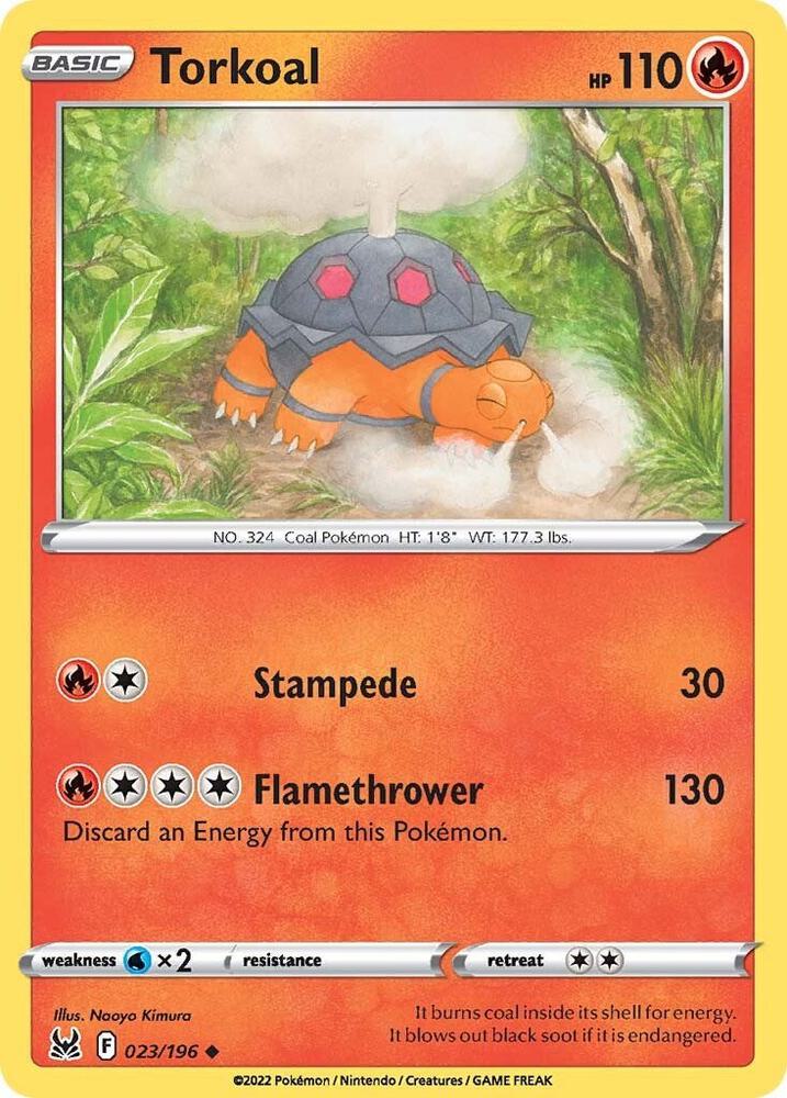 Pokemon Torkoal 23/196 Lost Origin