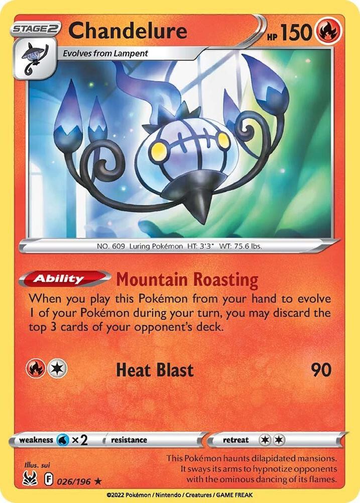 Pokemon Chandelure 26/196 Lost Origin