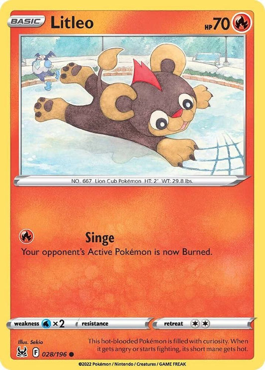 Pokemon Litleo 28/196 Lost Origin