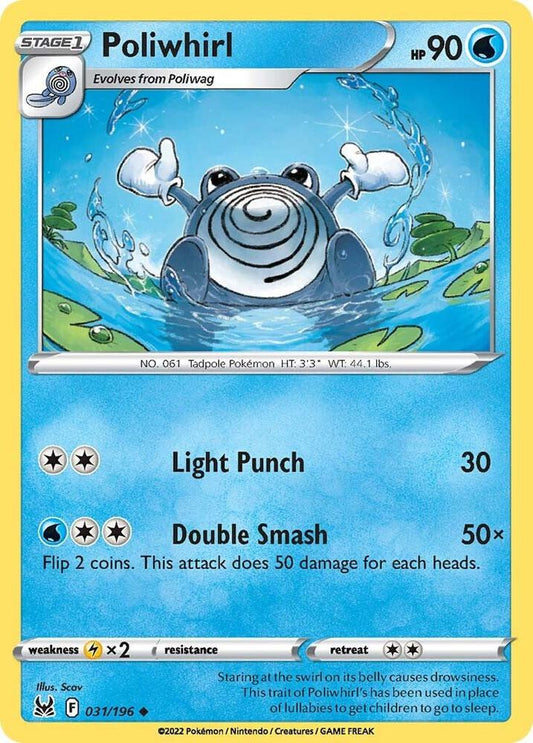 Pokemon Poliwhirl 31/196 Lost Origin