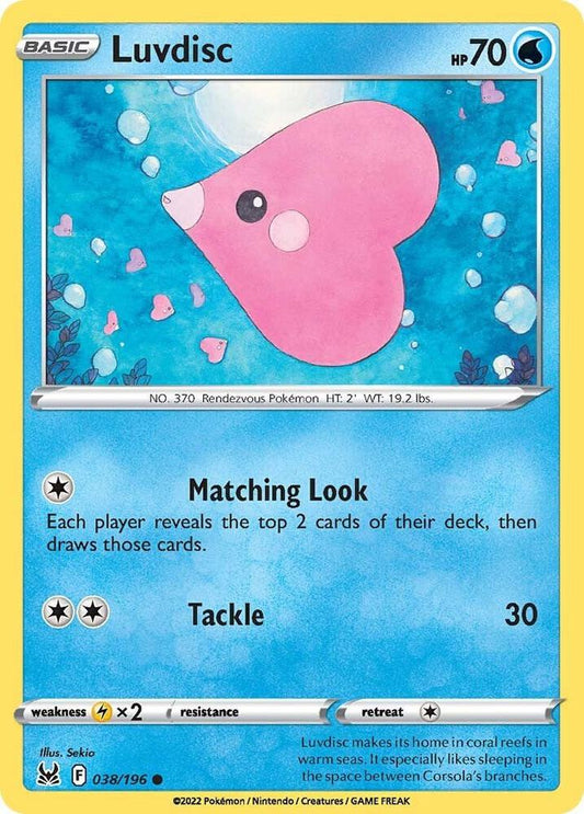 Pokemon Luvdisc 38/196 Lost Origin