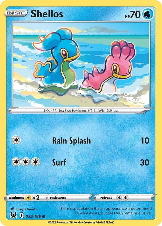 Pokemon Shellos 39/196 Lost Origin