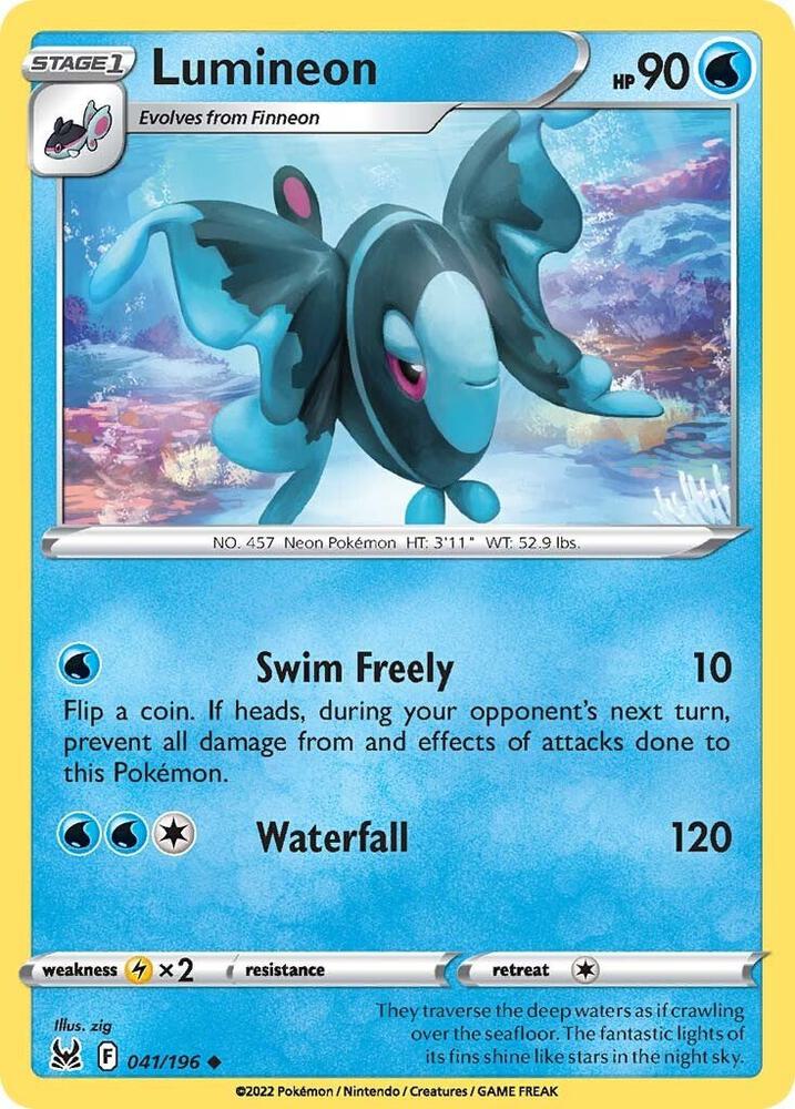 Pokemon Lumineon 41/196 Lost Origin