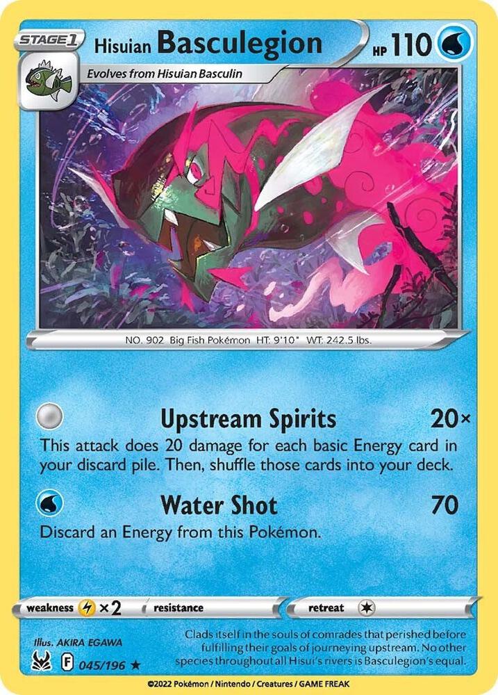 Pokemon Hisuian Basculegion 45/196 Lost Origin