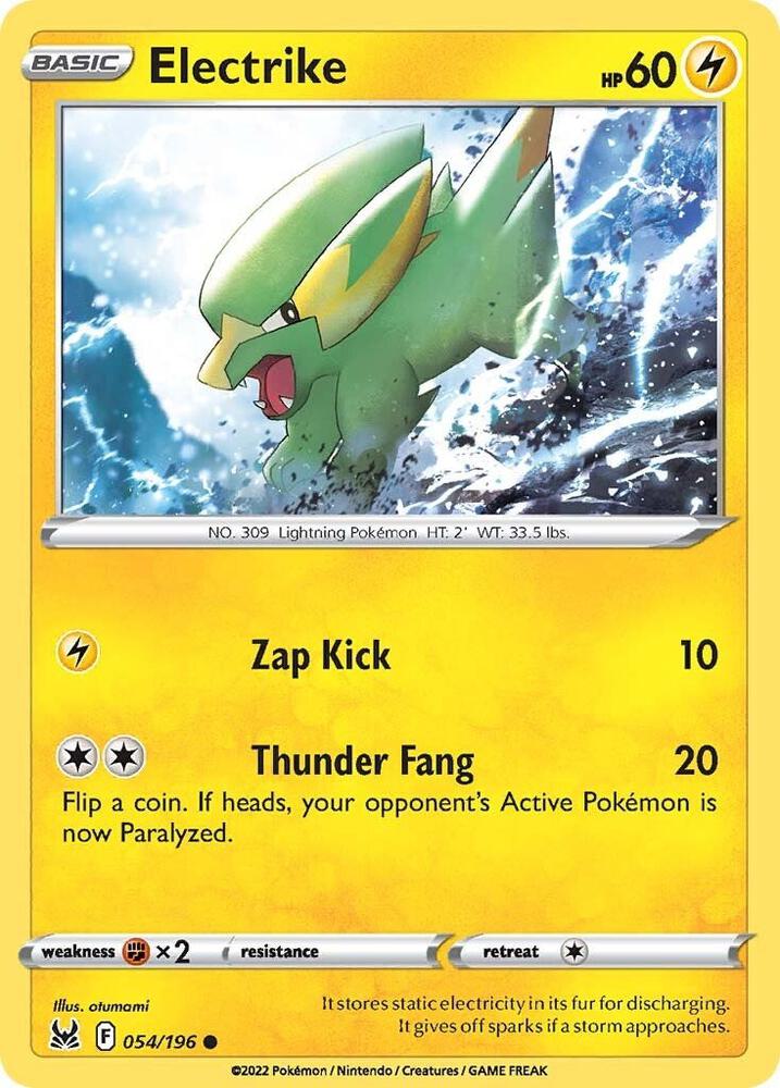 Pokemon Electrike 54/196 Lost Origin