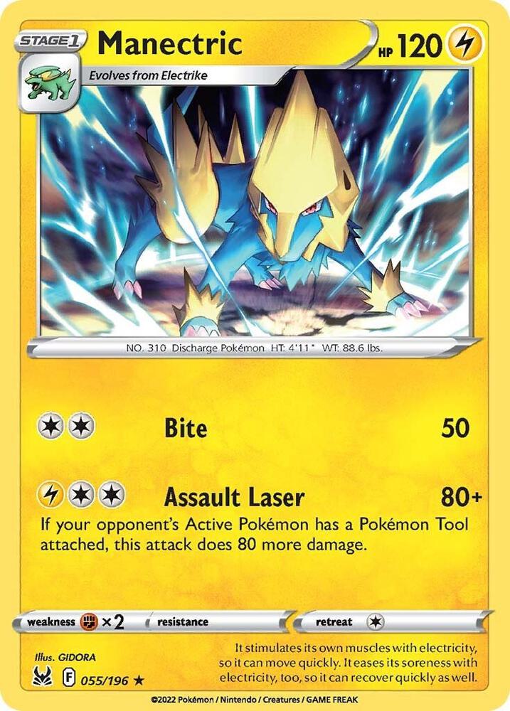 Pokemon Manectric 55/196 Lost Origin