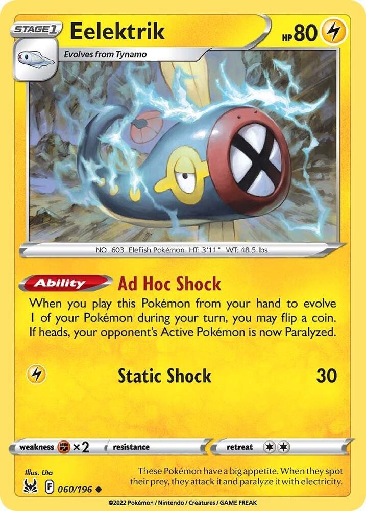 Pokemon Eelektrik 60/196 Lost Origin