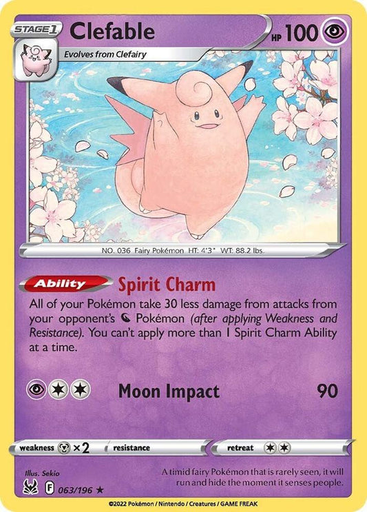Pokemon Clefable 63/196 Lost Origin