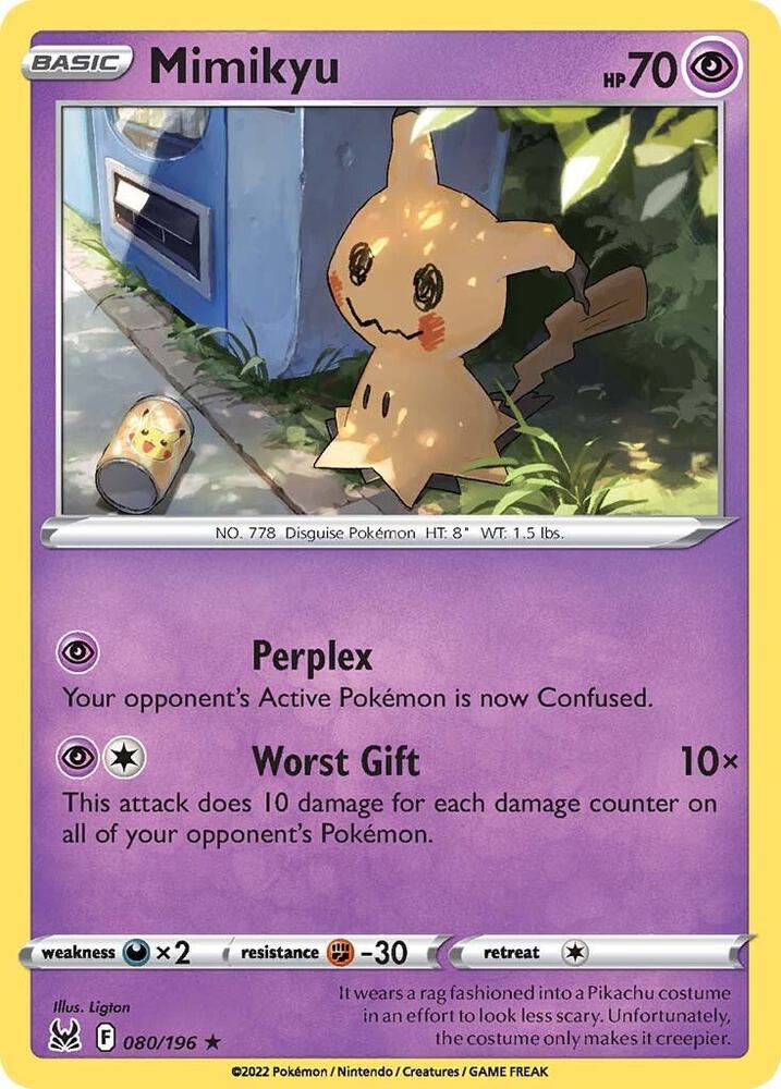 Pokemon Mimikyu 80/196 Lost Origin