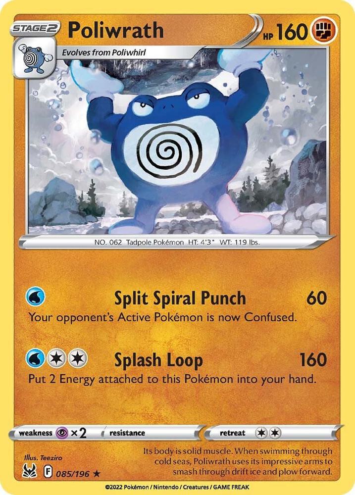 Pokemon Poliwrath 85/196 Lost Origin