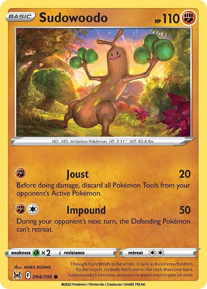 Pokemon Sudowoodo 94/196 Lost Origin