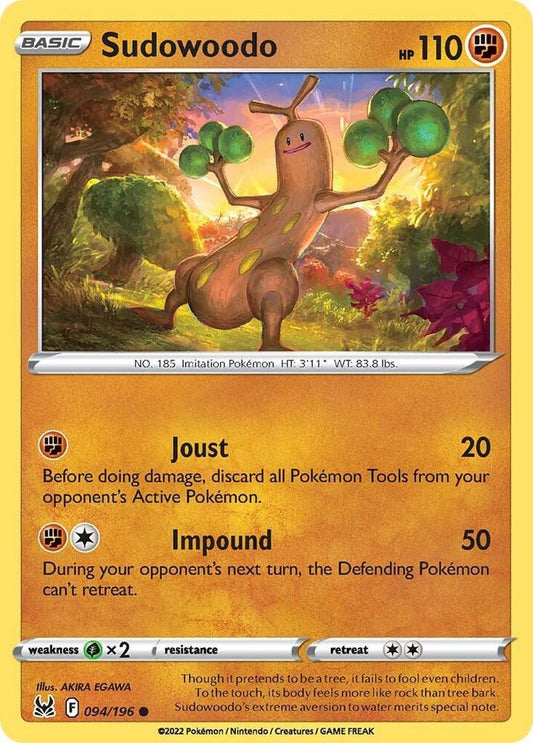 Pokemon Sudowoodo 94/196 Lost Origin
