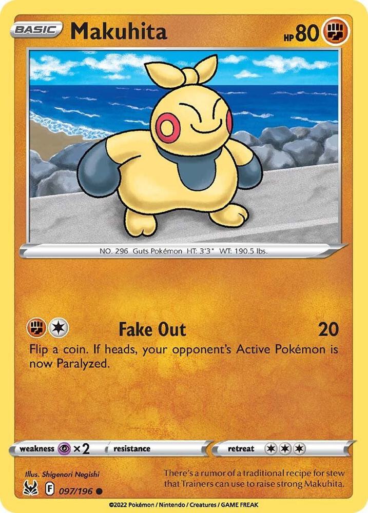 Pokemon Makuhita 97/196 Lost Origin