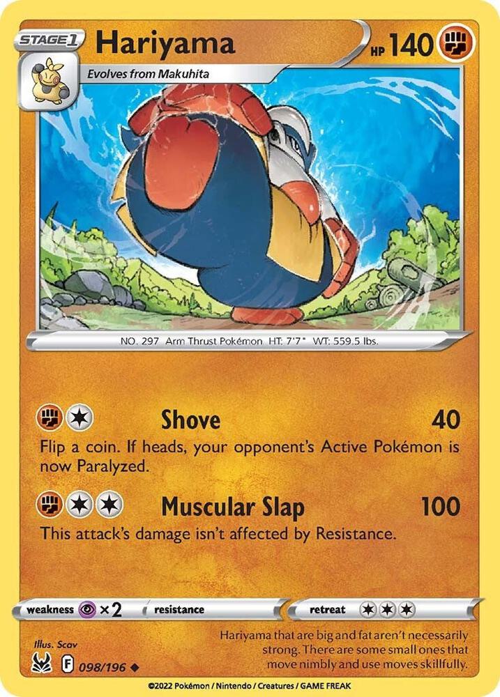 Pokemon Hariyama 98/196 Lost Origin