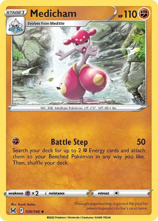 Pokemon Medicham 100/196 Lost Origin