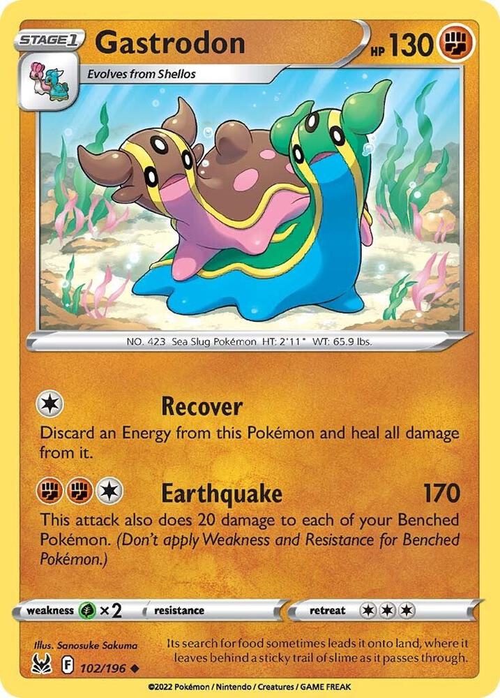 Pokemon Gastrodon 102/196 Lost Origin