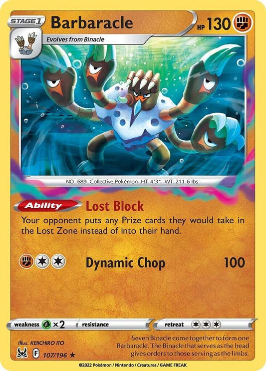 Pokemon Barbaracle 107/196 Lost Origin
