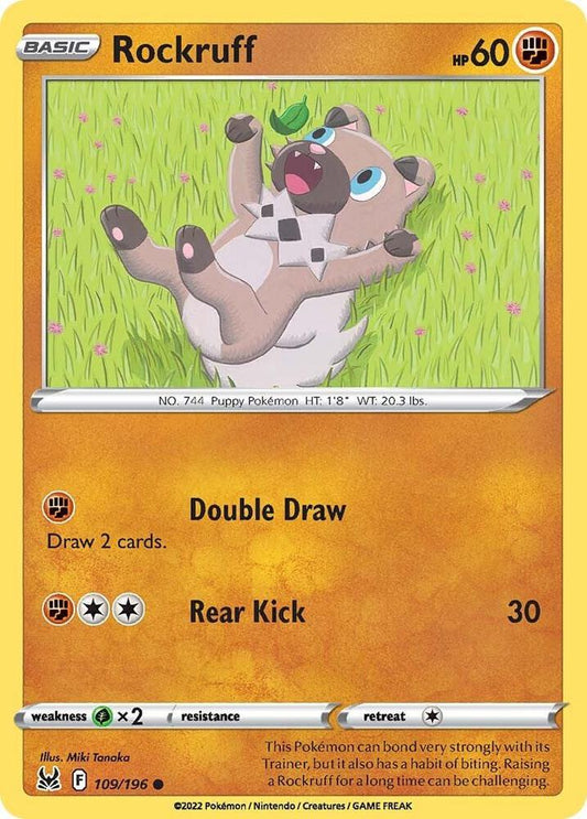 Pokemon Rockruff 109/196 Lost Origin