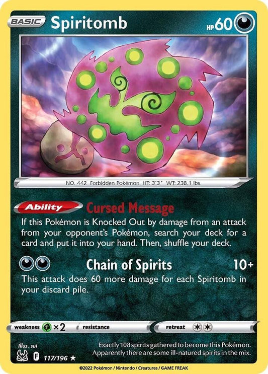 Pokemon Spiritomb 117/196 Lost Origin