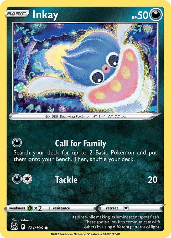 Pokemon Inkay 121/196 Lost Origin