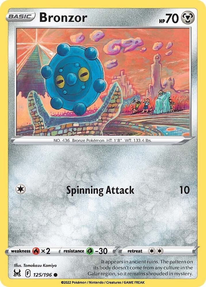 Pokemon Bronzor 125/196 Lost Origin