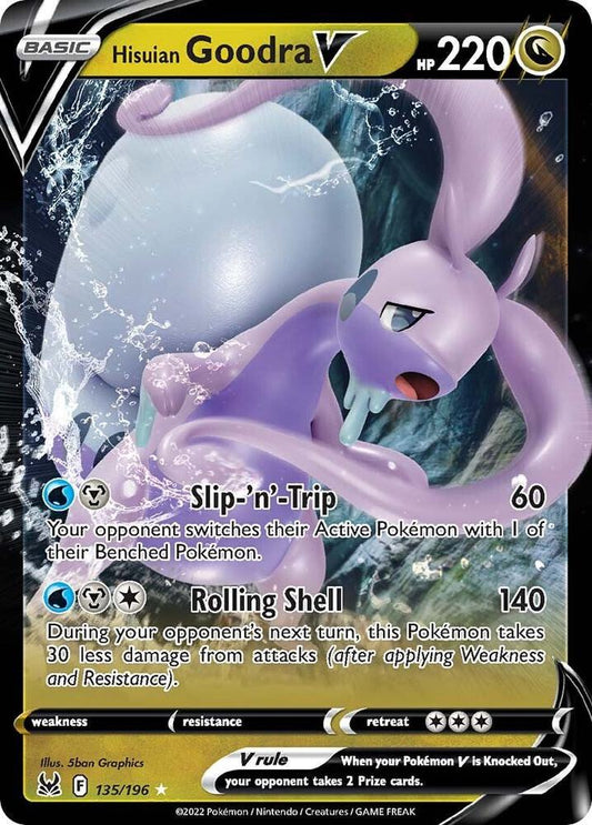 Pokemon Hisuian Goodra V 135/196 Lost Origin
