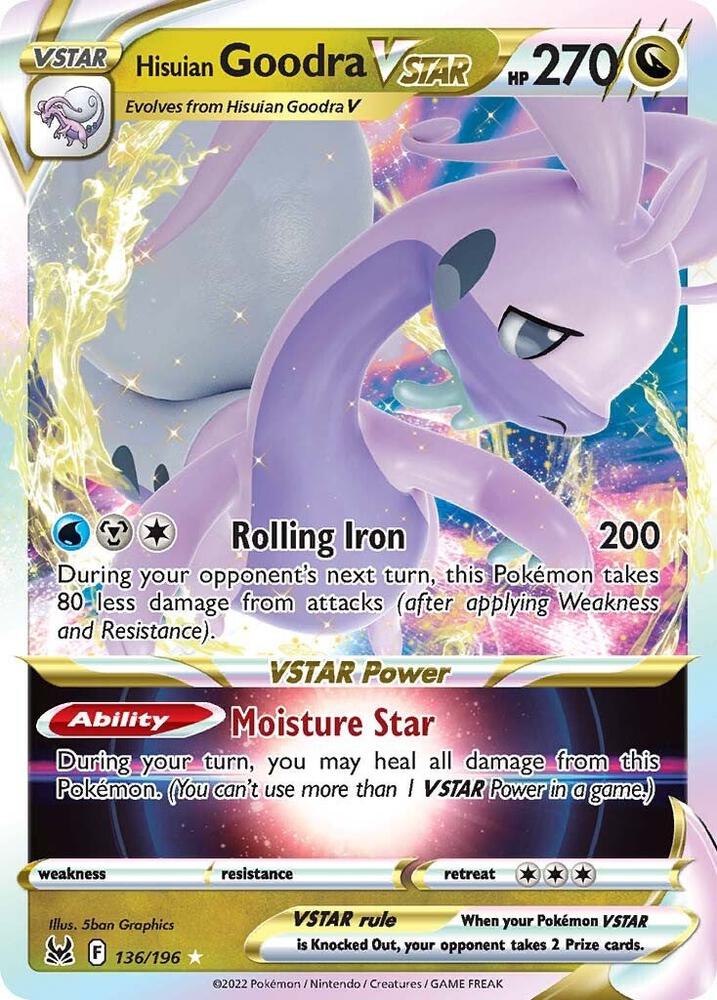 Pokemon Hisuian Goodra VSTAR 136/196 Lost Origin
