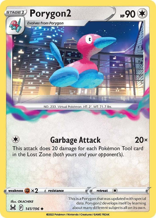 Pokemon Porygon2 141/196 Lost Origin