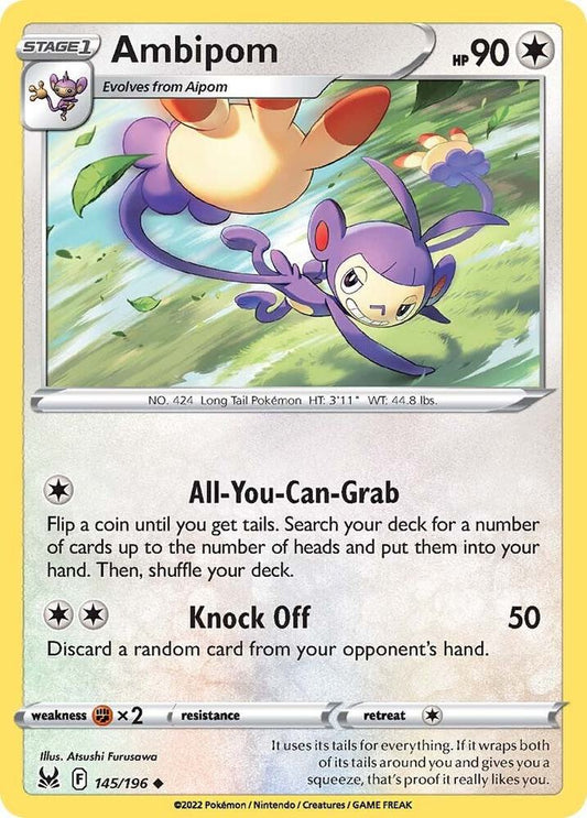 Pokemon Ambipom 145/196 Lost Origin