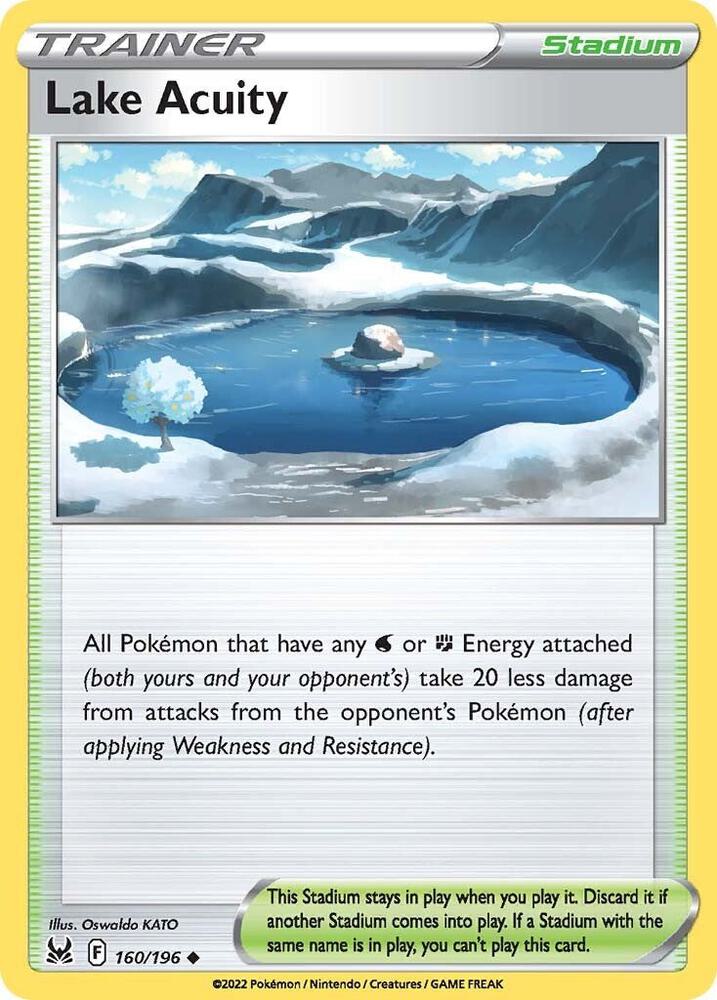 Pokemon Lake Acuity 160/196 Lost Origin