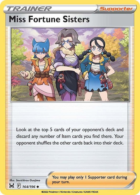 Pokemon Miss Fortune Sisters 164/196 Lost Origin