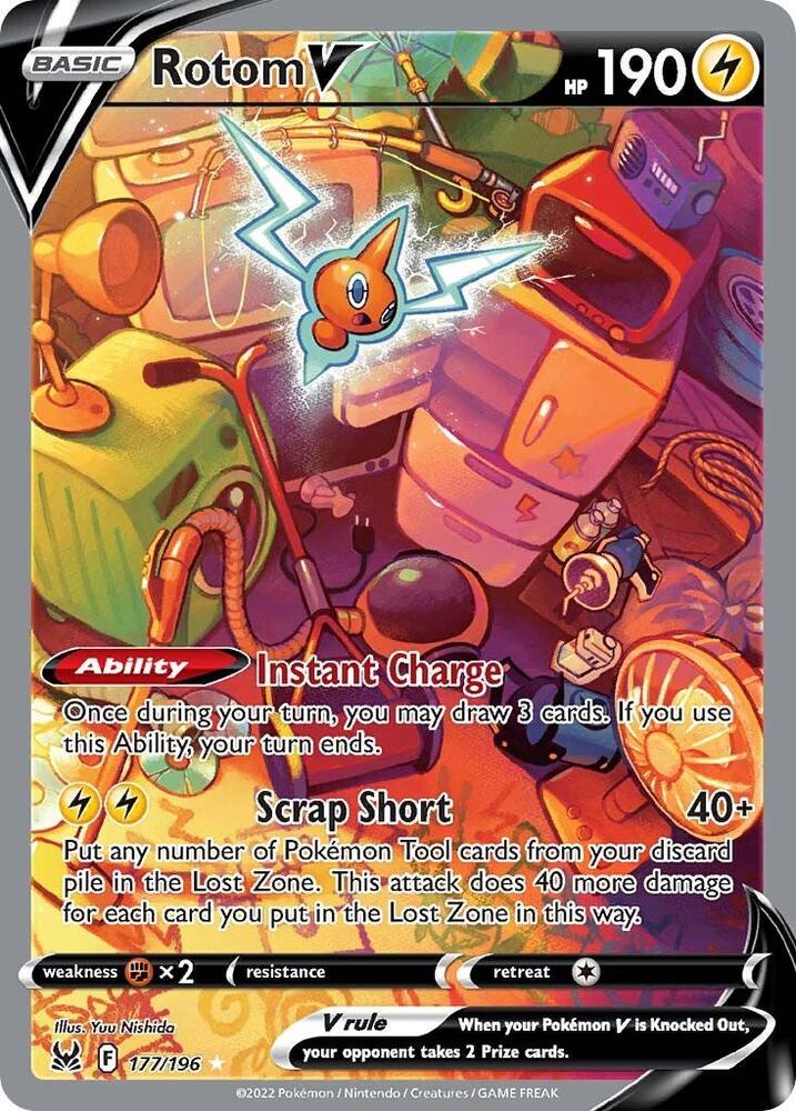 Pokemon Rotom V 177/196 Lost Origin