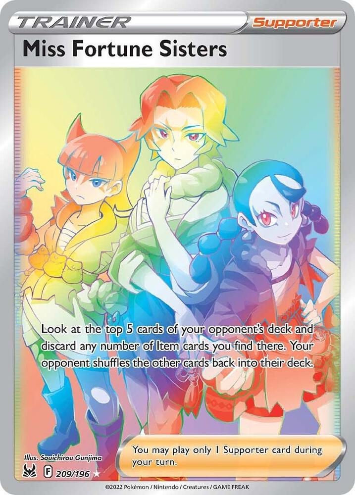 Pokemon Miss Fortune Sisters 209/196 Lost Origin