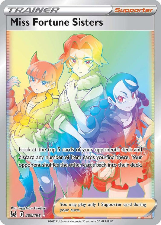 Pokemon Miss Fortune Sisters 209/196 Lost Origin