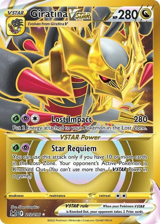 Pokemon Giratina VSTAR 212/196 Lost Origin