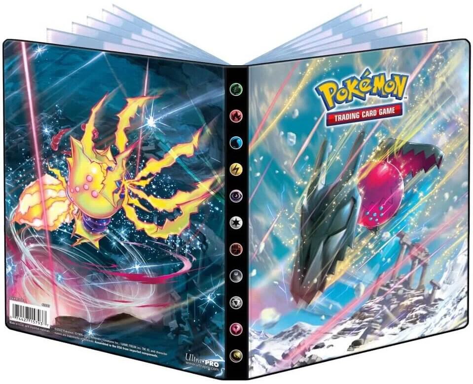 Pokemon 4-Pocket Oversized Portfolio Binder Silver Tempest